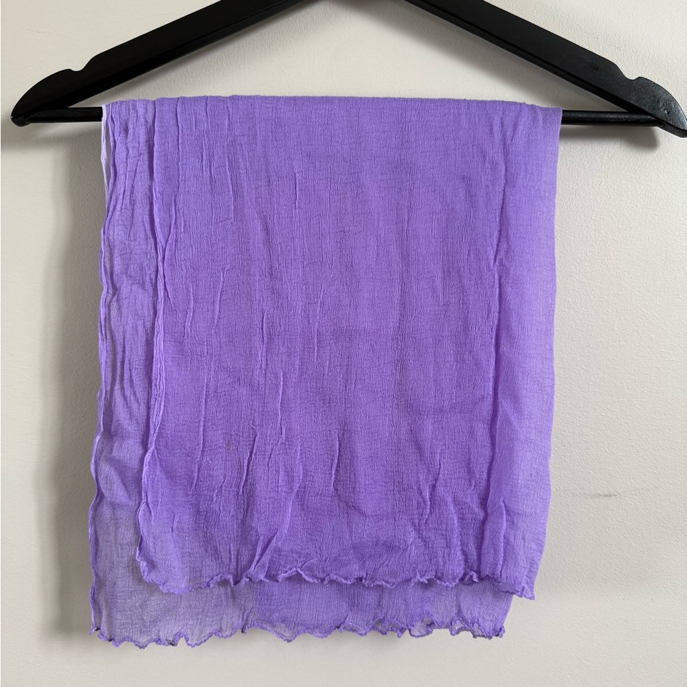 Lightweight Sheer Purple Ombré Scarf Wrap